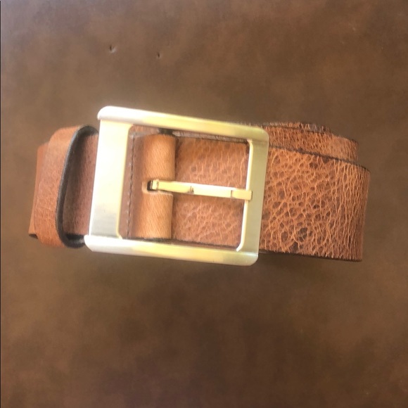 Brown Leather Belt - Picture 1 of 4